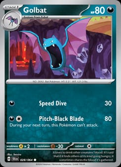 Golbat 028/064 Common – Shrouded Fable Pokémon card