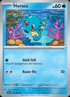 Horsea 010/064 Common – Shrouded Fable Pokémon card