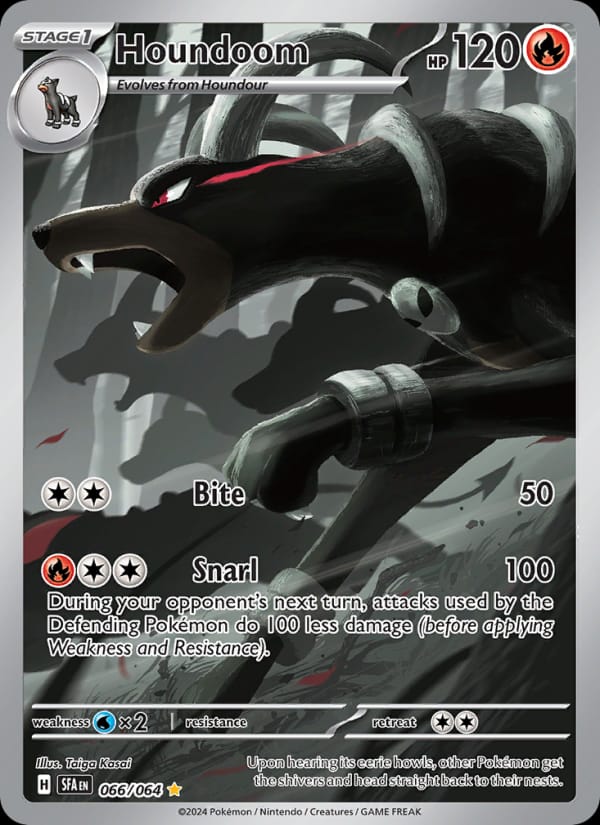 Houndoom 066/064 Shrouded Fable Pokémon card