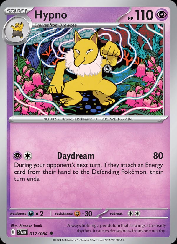 Hypno 017/064 Shrouded Fable Pokémon card