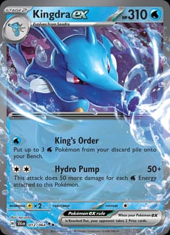 Kingdra ex 012/064 Double Rare – Shrouded Fable Pokémon card