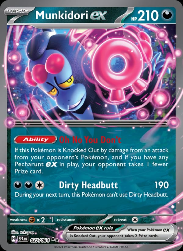 Munkidori ex 037/064 Shrouded Fable Pokémon card