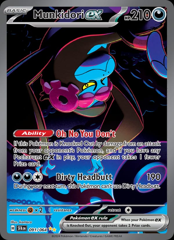Munkidori ex 091/064 Shrouded Fable Pokémon card