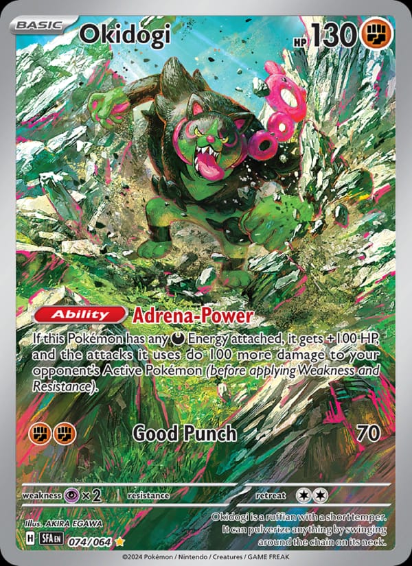 Okidogi 074/064 Shrouded Fable Pokémon card