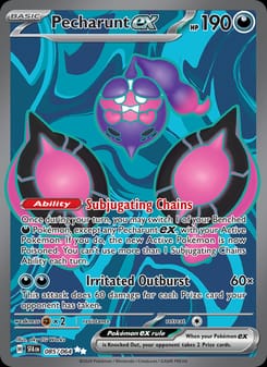 Pecharunt ex 085/064 Ultra Rare – Shrouded Fable Pokémon card