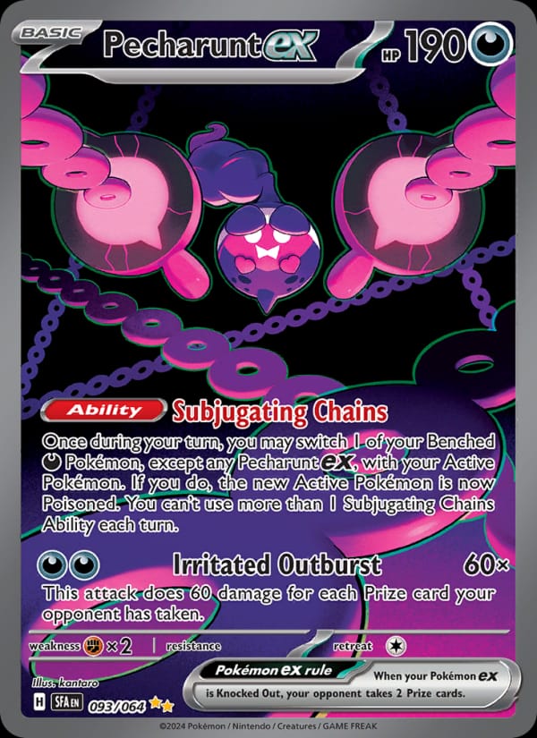Pecharunt ex 093/064 Shrouded Fable Pokémon card