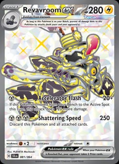 Revavroom ex 081/064 Ultra Rare – Shrouded Fable Pokémon card