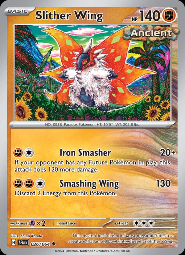 Slither Wing 026/064 Shrouded Fable Pokémon card