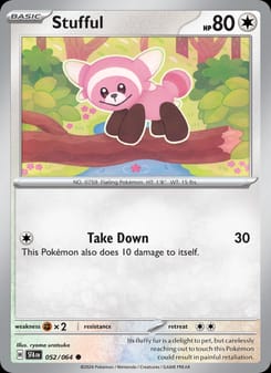 Stufful 052/064 Common – Shrouded Fable Pokémon card