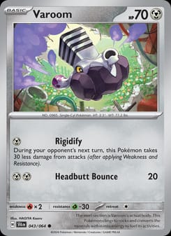 Varoom 043/064 Common – Shrouded Fable Pokémon card