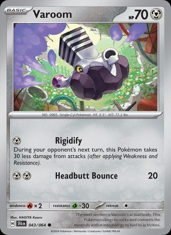 Varoom 043/064 Shrouded Fable Pokémon card