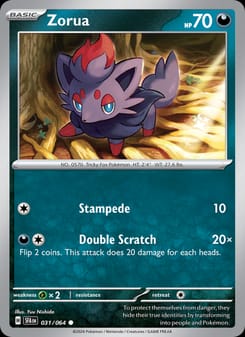 Zorua 031/064 Common – Shrouded Fable Pokémon card