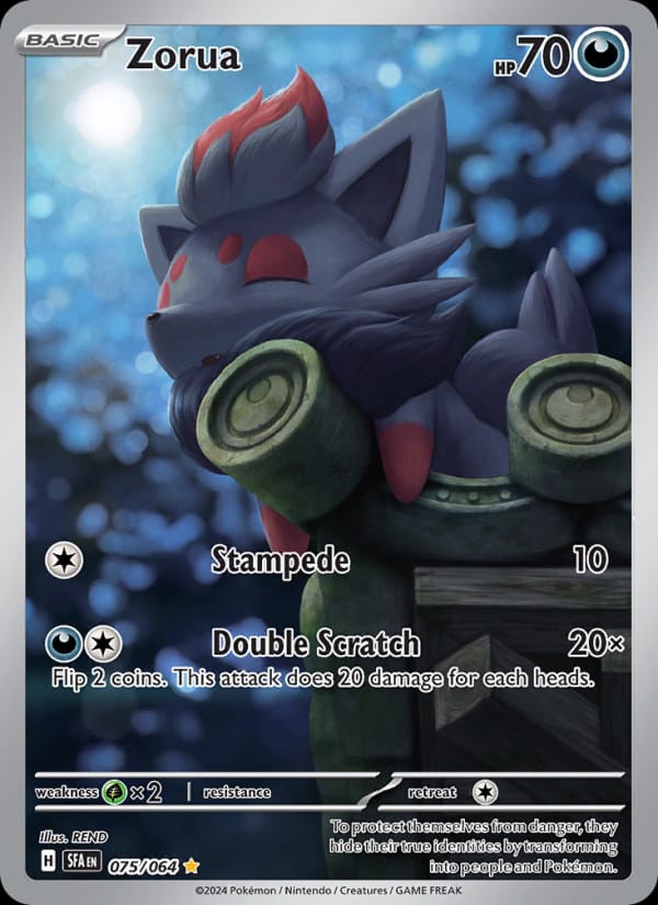 Zorua 075/064 Shrouded Fable Pokémon card