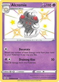 Alcremie SV058/SV122 Shiny Holo Rare – Shining Fates Pokémon card