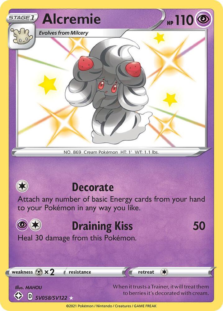 Alcremie SV058/SV122 Shining Fates Pokémon card
