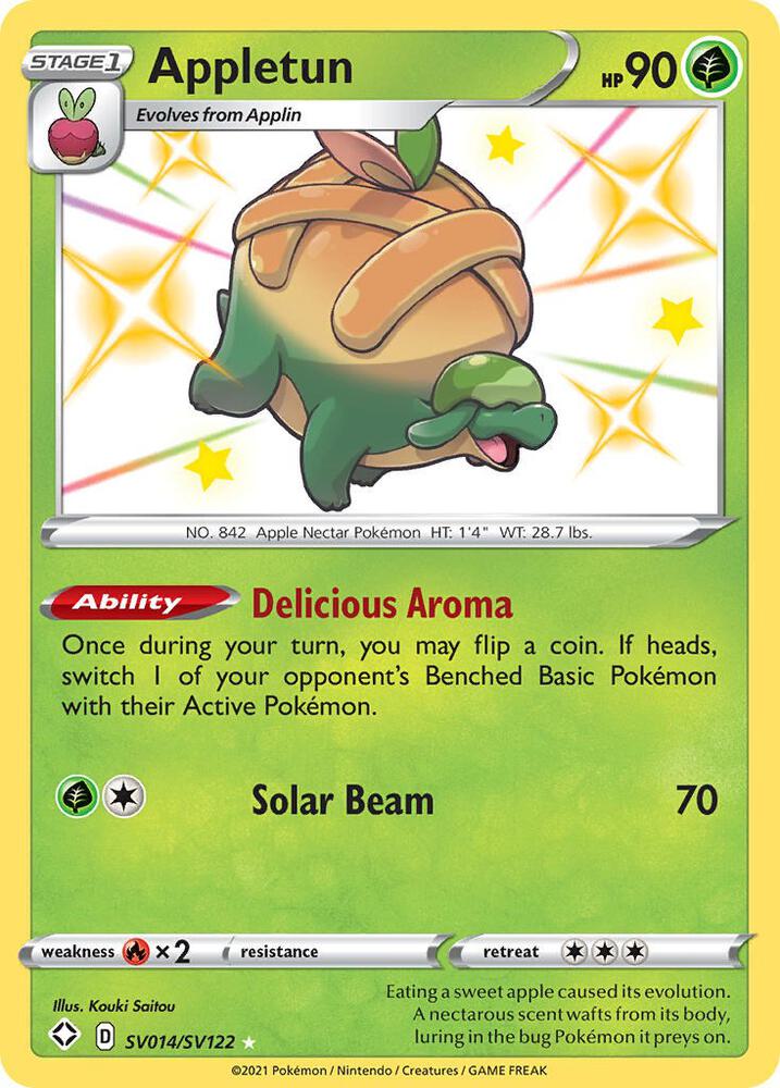 Appletun SV014/SV122 Shining Fates Pokémon card