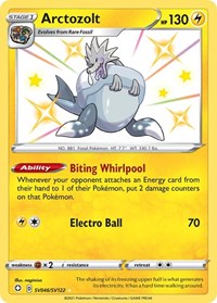 Arctozolt SV046/SV122 Shiny Holo Rare – Shining Fates Pokémon card