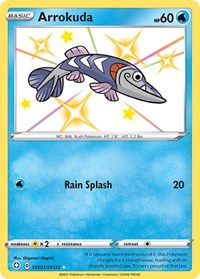 Arrokuda SV031/SV122 Shiny Holo Rare – Shining Fates Pokémon card