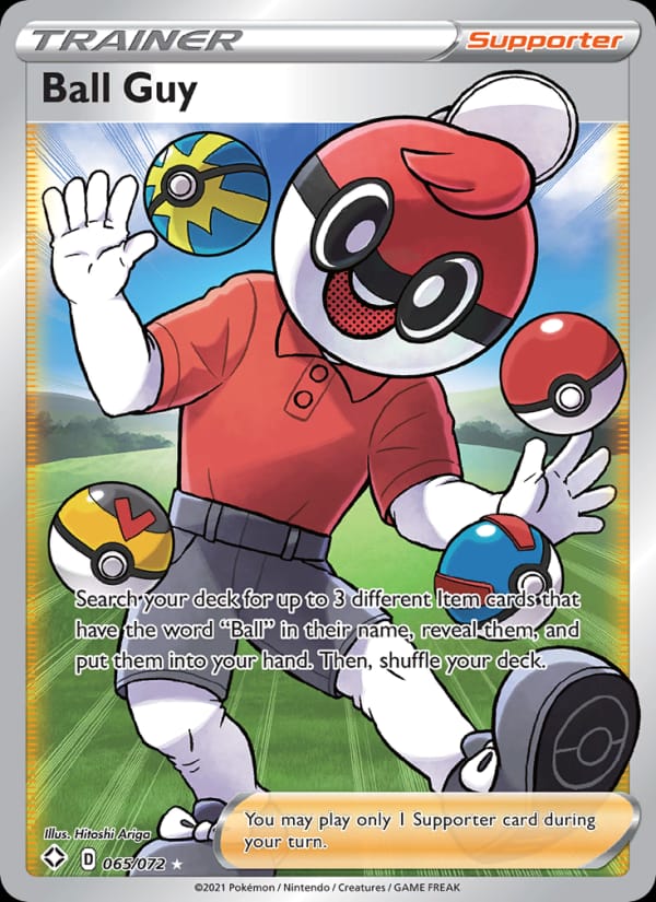 Ball Guy 057/072 Shining Fates Pokémon card