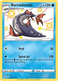 Barraskewda SV032/SV122 Shiny Holo Rare – Shining Fates Pokémon card