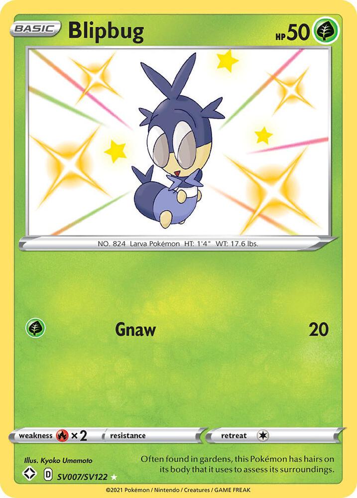 Blipbug SV007/SV122 Shining Fates Pokémon card