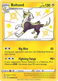Boltund SV040/SV122 Shiny Holo Rare – Shining Fates Pokémon card