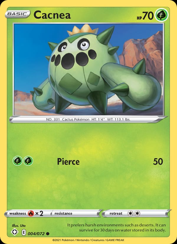 Cacnea 004/072 Shining Fates Pokémon card