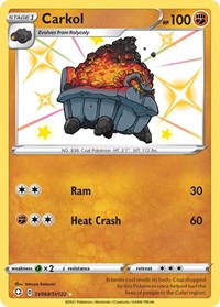 Carkol SV068/SV122 Shiny Holo Rare – Shining Fates Pokémon card