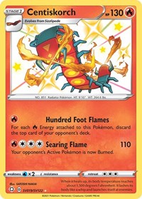Centiskorch SV019/SV122 Shiny Holo Rare – Shining Fates Pokémon card