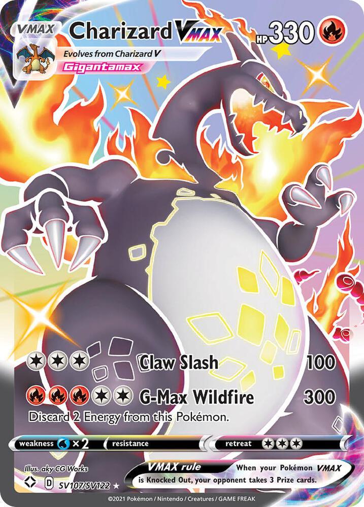 Charizard VMAX SV107/SV122 Shining Fates Pokémon card