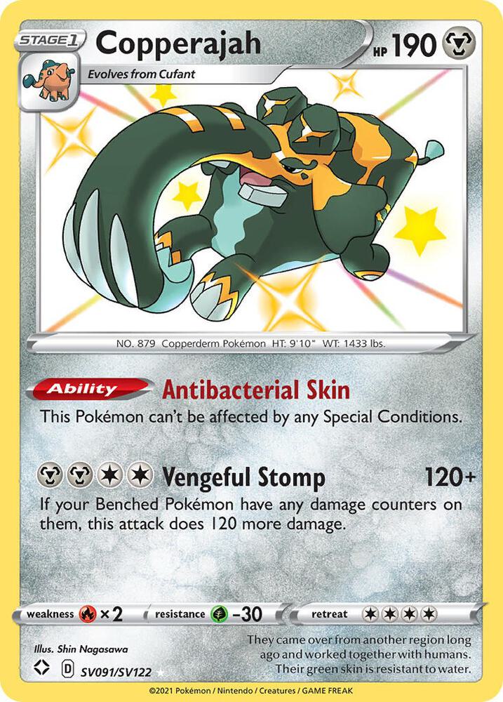 Copperajah SV091/SV122 Shining Fates Pokémon card