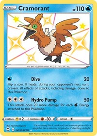 Cramorant SV030/SV122 Shiny Holo Rare – Shining Fates Pokémon card