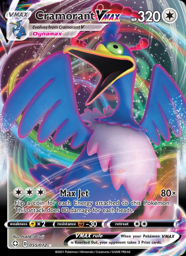 Cramorant VMAX 055/072 Shining Fates Pokémon card