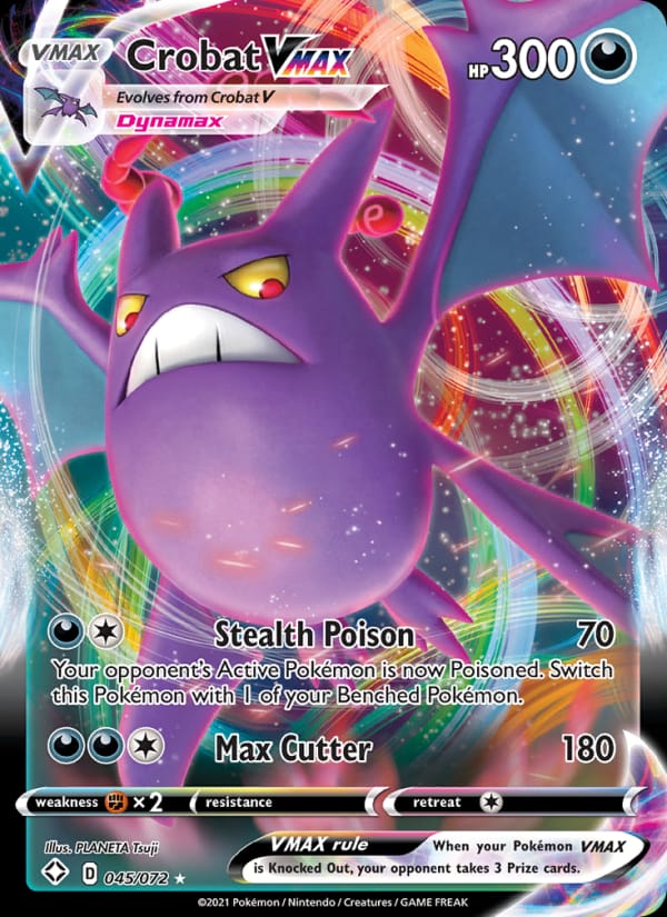 Crobat VMAX 045/072 Shining Fates Pokémon card