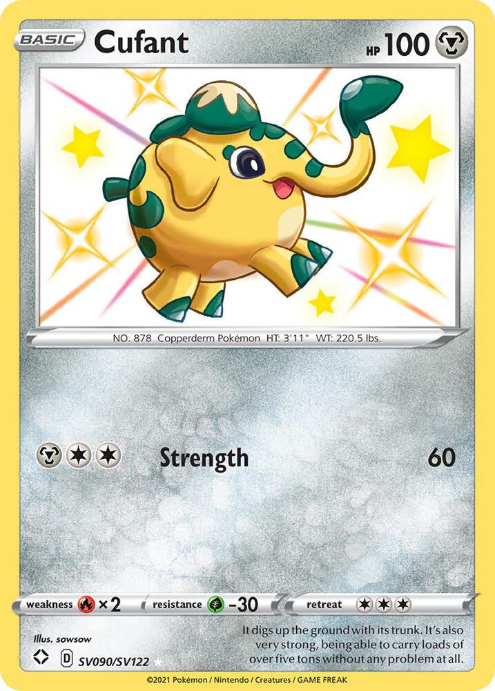 Cufant SV090/SV122 Shining Fates Pokémon card