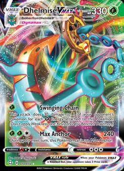 Dhelmise VMAX 010/072 Ultra Rare – Shining Fates Pokémon card