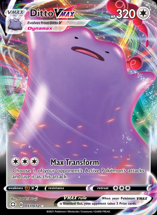 Ditto VMAX 051/072 Shining Fates Pokémon card
