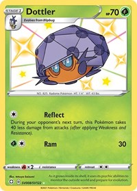 Dottler SV008/SV122 Shiny Holo Rare – Shining Fates Pokémon card