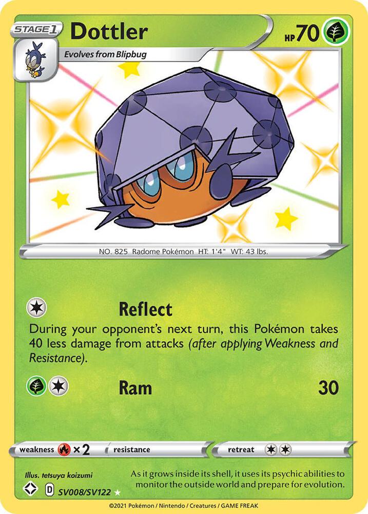 Dottler SV008/SV122 Shining Fates Pokémon card