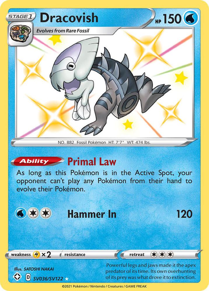 Dracovish SV036/SV122 Shining Fates Pokémon card