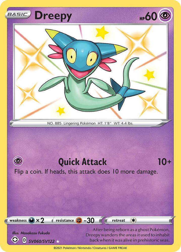 Dreepy SV060/SV122 Shining Fates Pokémon card