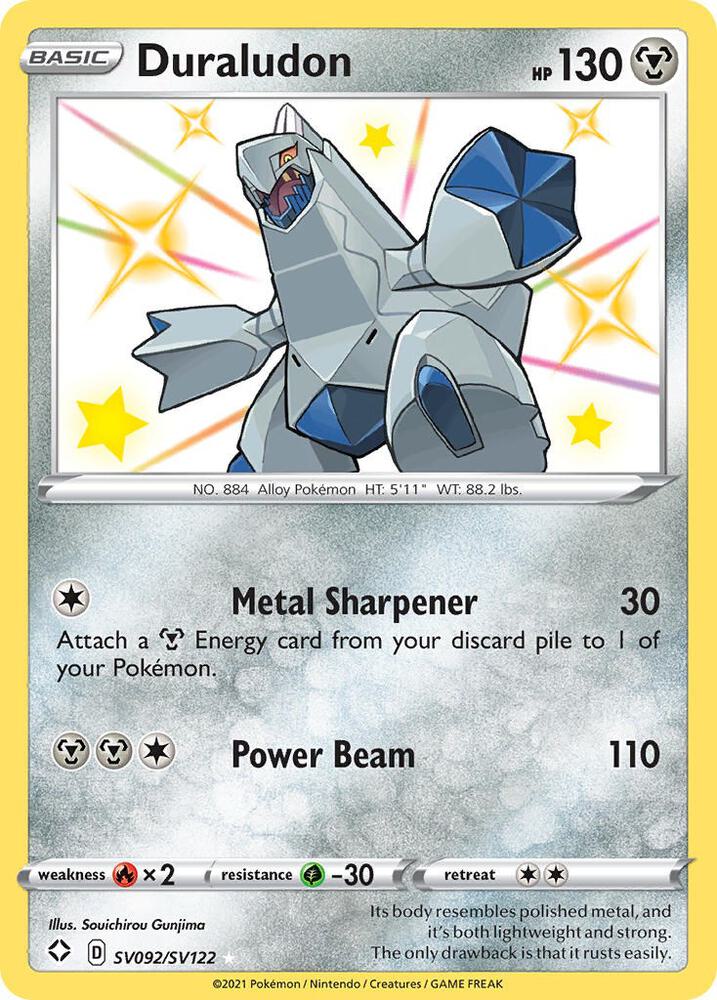 Duraludon SV092/SV122 Shining Fates Pokémon card