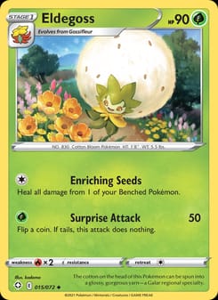 Eldegoss 015/072 Uncommon – Shining Fates Pokémon card