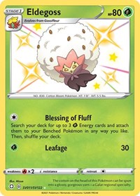 Eldegoss SV011/SV122 Shiny Holo Rare – Shining Fates Pokémon card
