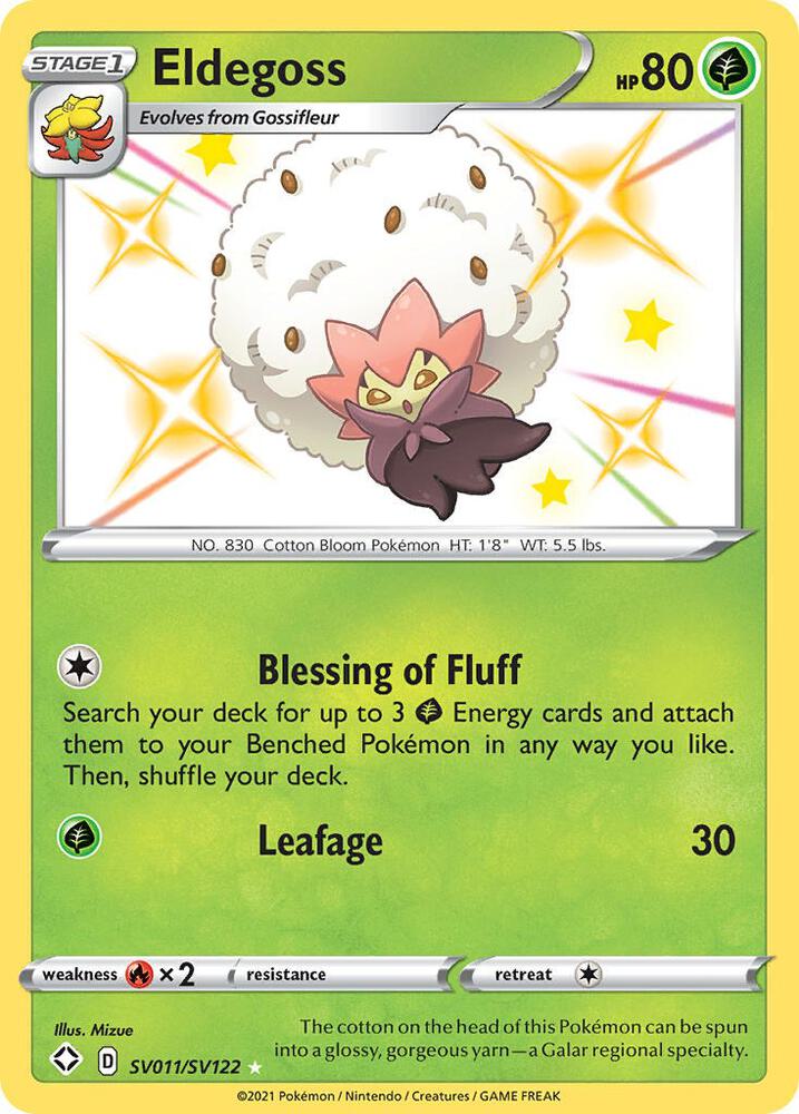 Eldegoss SV011/SV122 Shining Fates Pokémon card