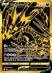 Eternatus V SV121/SV122 Shiny Holo Rare – Shining Fates Pokémon card