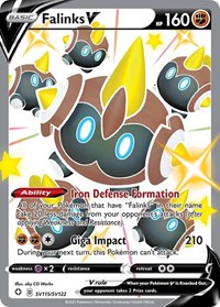 Falinks V SV115/SV122 Shiny Holo Rare – Shining Fates Pokémon card