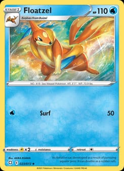 Floatzel 023/072 Uncommon – Shining Fates Pokémon card