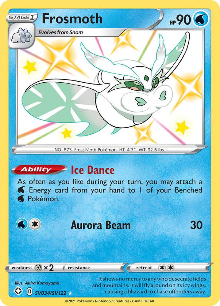 Frosmoth SV034/SV122 Shining Fates Pokémon card