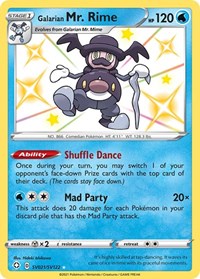 Galarian Mr. Rime SV021/SV122 Shiny Holo Rare – Shining Fates Pokémon card